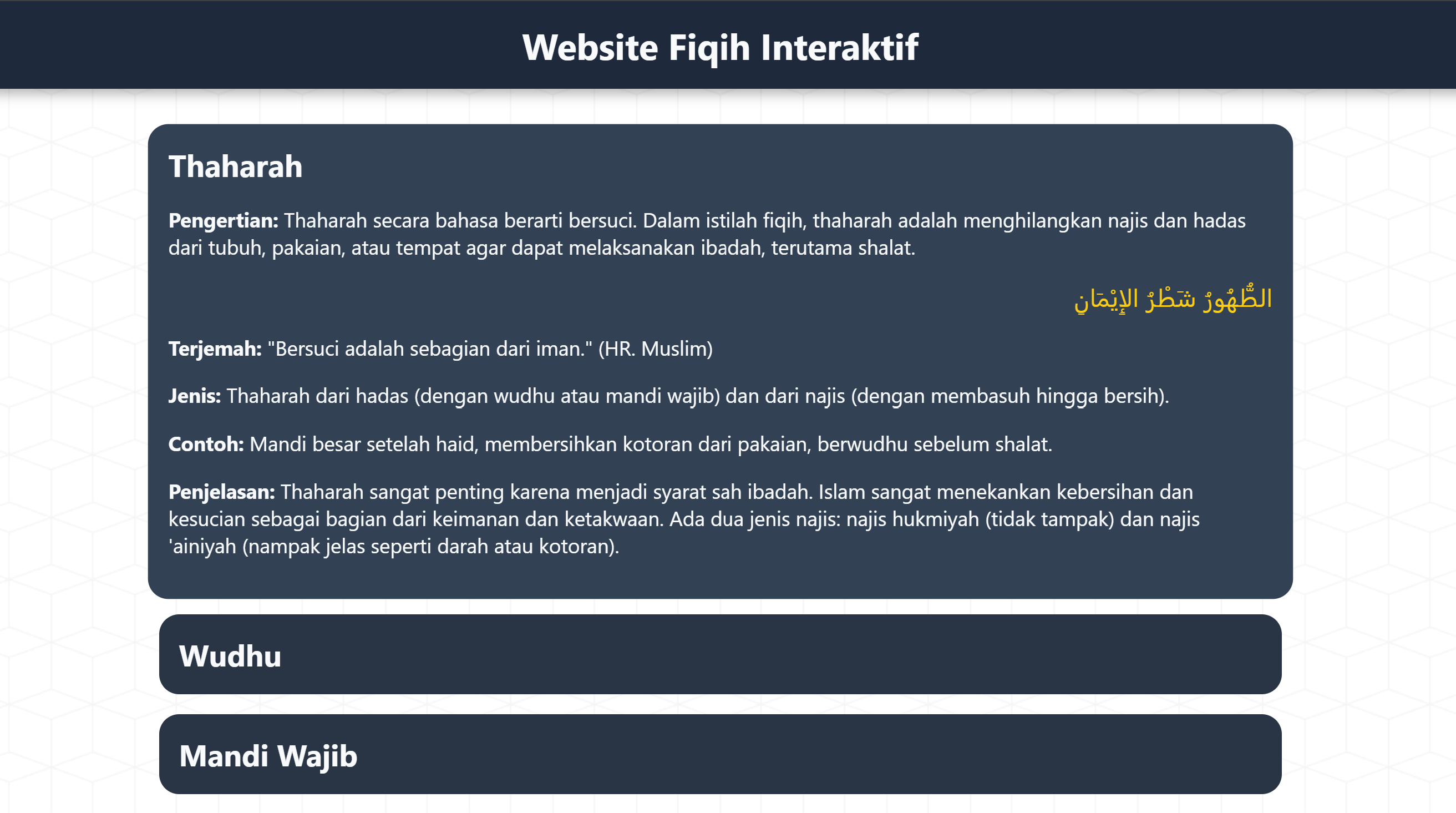 Web Fiqih